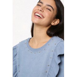 SUDADERA TEEN TACHUELAS COLOR