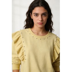 SUDADERA TEEN TACHUELAS COLOR