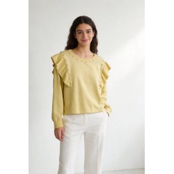 SUDADERA TEEN TACHUELAS COLOR