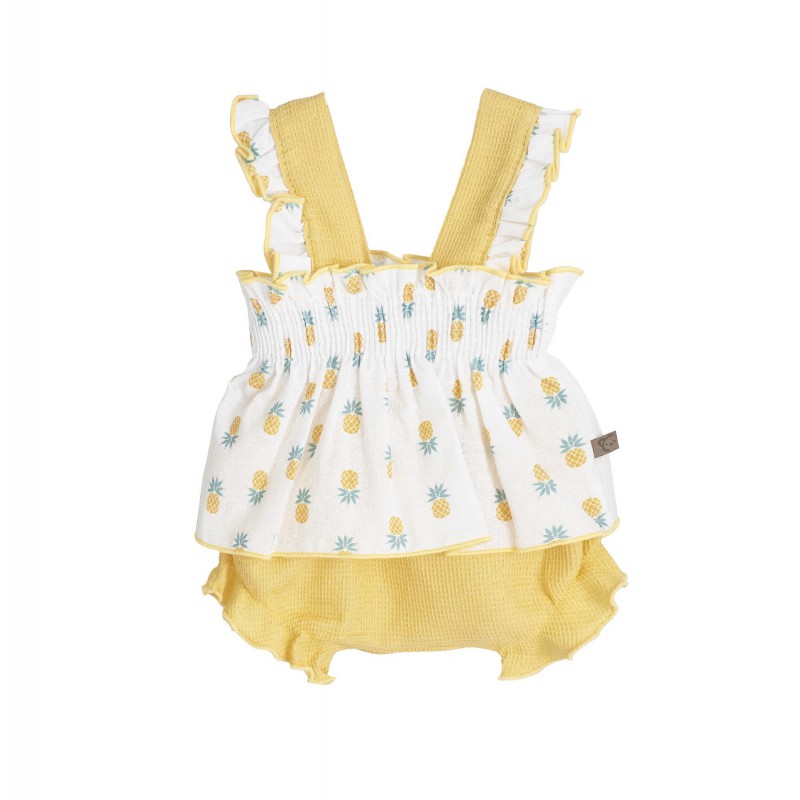 CONJUNTO BEBE NIÑA POLOLO PIÑAS