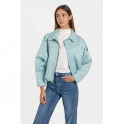 BOMBER TEEN ANTE VERDE AGUA