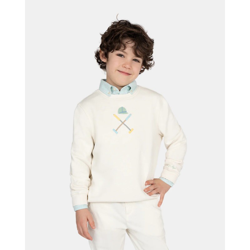SUDADERA NIÑO VERMONT HARPER CRUDA