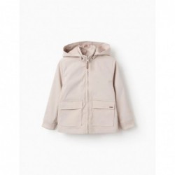 PARKA NIÑO NYLON CAPUCHA BEIGE