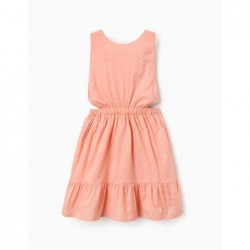 Vestido de Algodón Naranja...