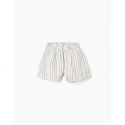 SHORT CHICA RAYAS COLORES