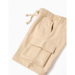 BERMUDA CHICO BOLSILLOS BEIGE