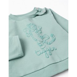 SUDADERA BEBE NIÑO & JOGGIN RAYAS VERDE