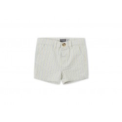 BERMUDA NIÑO RAYAS BEIGE