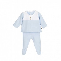 CONJUNTO RECIEN NACIDO CELESTE