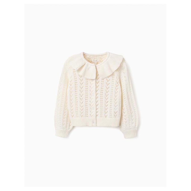 CHAQUETA NIÑA CALADA CUELLO CRUDO