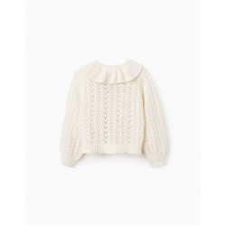 CHAQUETA NIÑA CALADA CUELLO CRUDO