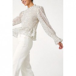 BLUSA TEEN LUNARES NEGROS