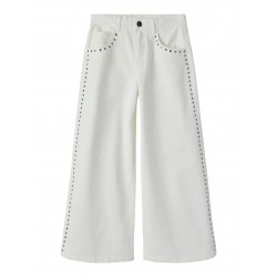 PANTALON CHICA TACHUELAS BLANCO