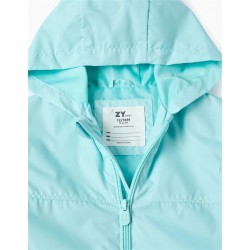 CORTAVIENTOS BEBE NIÑA VERDE AGUA