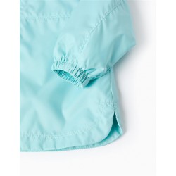 CORTAVIENTOS BEBE NIÑA VERDE AGUA