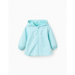 CORTAVIENTOS BEBE NIÑA VERDE AGUA