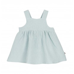 VESTIDO BEBE PLUMETI VERDE AGUA