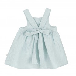 VESTIDO BEBE PLUMETI VERDE AGUA