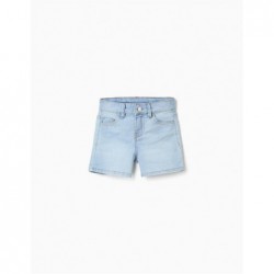 SHORT NIÑA DENIM AZUL CLARO