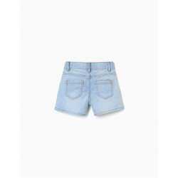 SHORT NIÑA DENIM AZUL CLARO
