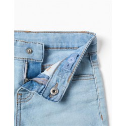 SHORT NIÑA DENIM AZUL CLARO