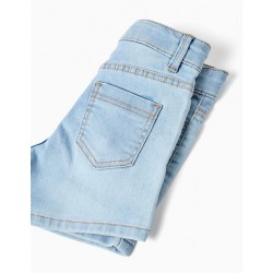 SHORT NIÑA DENIM AZUL CLARO