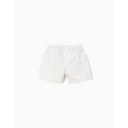 SHORT CHICA BOTONES CRUDO