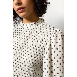 BLUSA TEEN LUNARES NEGROS