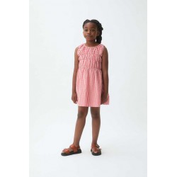 VESTIDO NIÑA VICHY ROJO