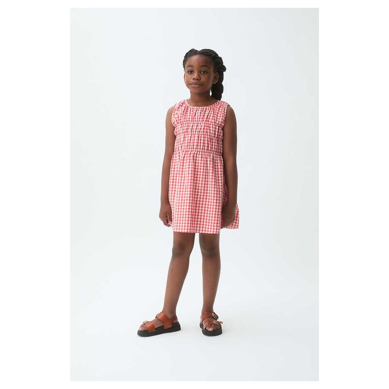 VESTIDO NIÑA VICHY ROJO