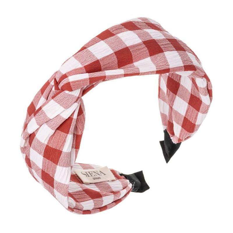 DIADEMA CRUZADA VICHY GRANDE