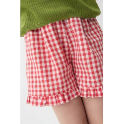 SHORT NIÑA VICHY ROJO