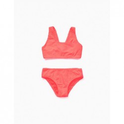BIKINI NIÑA ESTRELLAS NARANJA FLUOR ZIPPY