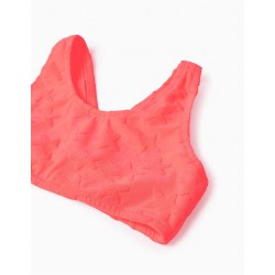 BIKINI NIÑA ESTRELLAS NARANJA FLUOR ZIPPY