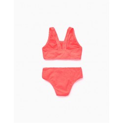 BIKINI NIÑA ESTRELLAS NARANJA FLUOR ZIPPY