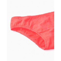 BIKINI NIÑA ESTRELLAS NARANJA FLUOR ZIPPY