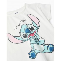 CAMISETA NIÑA STITCH & SHORT TURQUESA