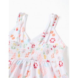 VESTIDO NIÑA DIBUJOS MARINOS