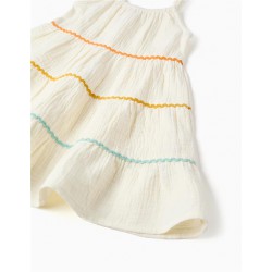 VESTIDO BEBE BAMBULA & ONDULINA BEIGE