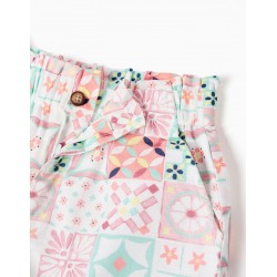 SHORT NIÑA ESTAMPADO MOSAICO