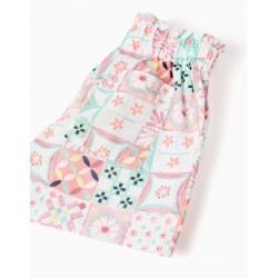 SHORT NIÑA ESTAMPADO MOSAICO
