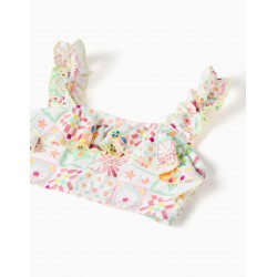 BIKINI NIÑA VOLANTE ESTAMPADO