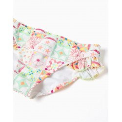 BIKINI NIÑA VOLANTE ESTAMPADO