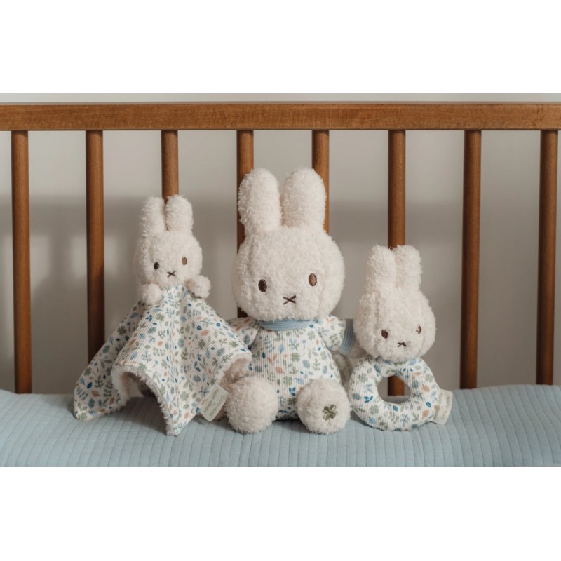 set regalo bebe miffy x little dutch peluche sonajero doudou azul chic and kid