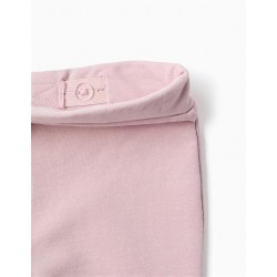 pantalon acampanado nina flare rosa empolvado zippy leggings elásticos comodos chic and kid