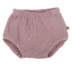 cubrepanal bebe braguita pololo bombacho gasa muselina bambula plumeti rosa viejo malva elástico calamaro baby chic and kid