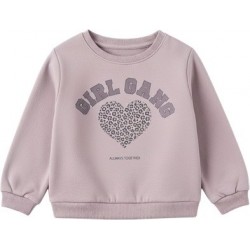 Sudadera rosa malva con...