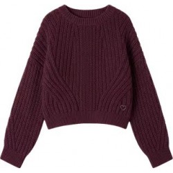 Jersey de niña burdeos de...