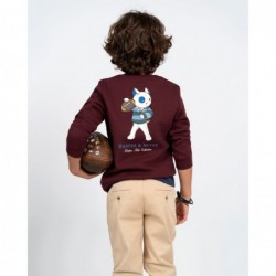 Sudadera burdeos con...