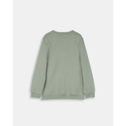 Sudadera verde caqui con bordado de polo para niño de Harper & Neyer